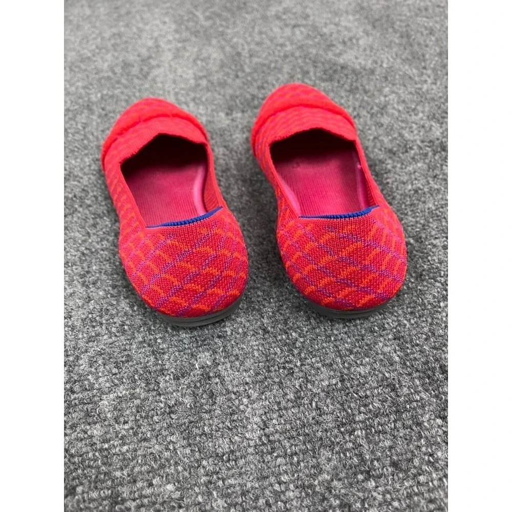 Rothy's The Loafer Pomagranate Grid Slip On Shoes Womens Ballet Flats Size 4 New